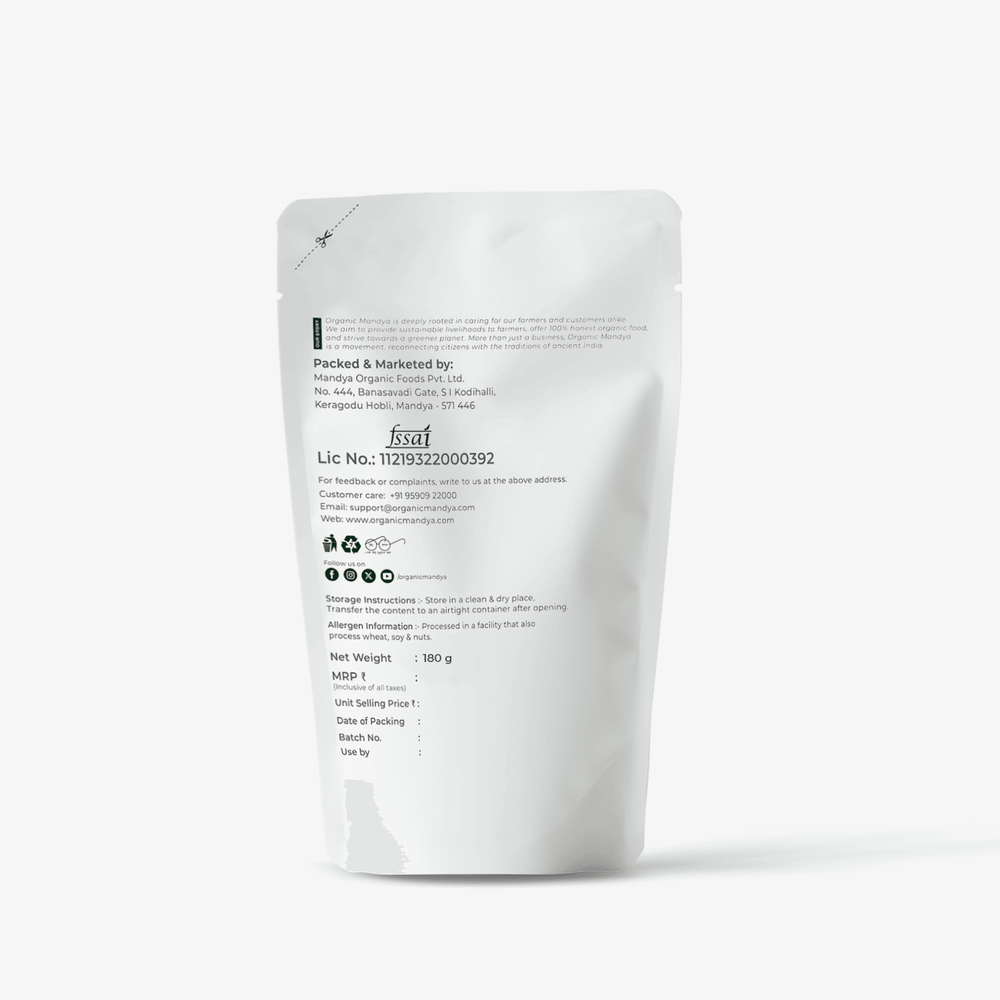 Kodo Millet Vermicelli Kodo Millet Vemicelli (180g) Backside with product specification