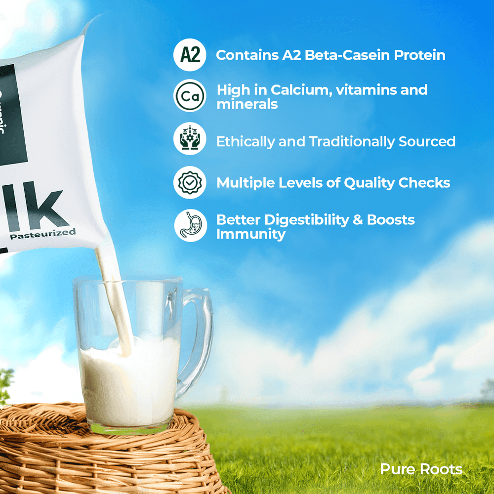 A2 Desi Cow Milk A2 Desi Cow Milk - Organic Mandya