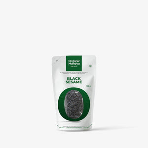 Black Sesame- (100g) Front - Organic Mandya