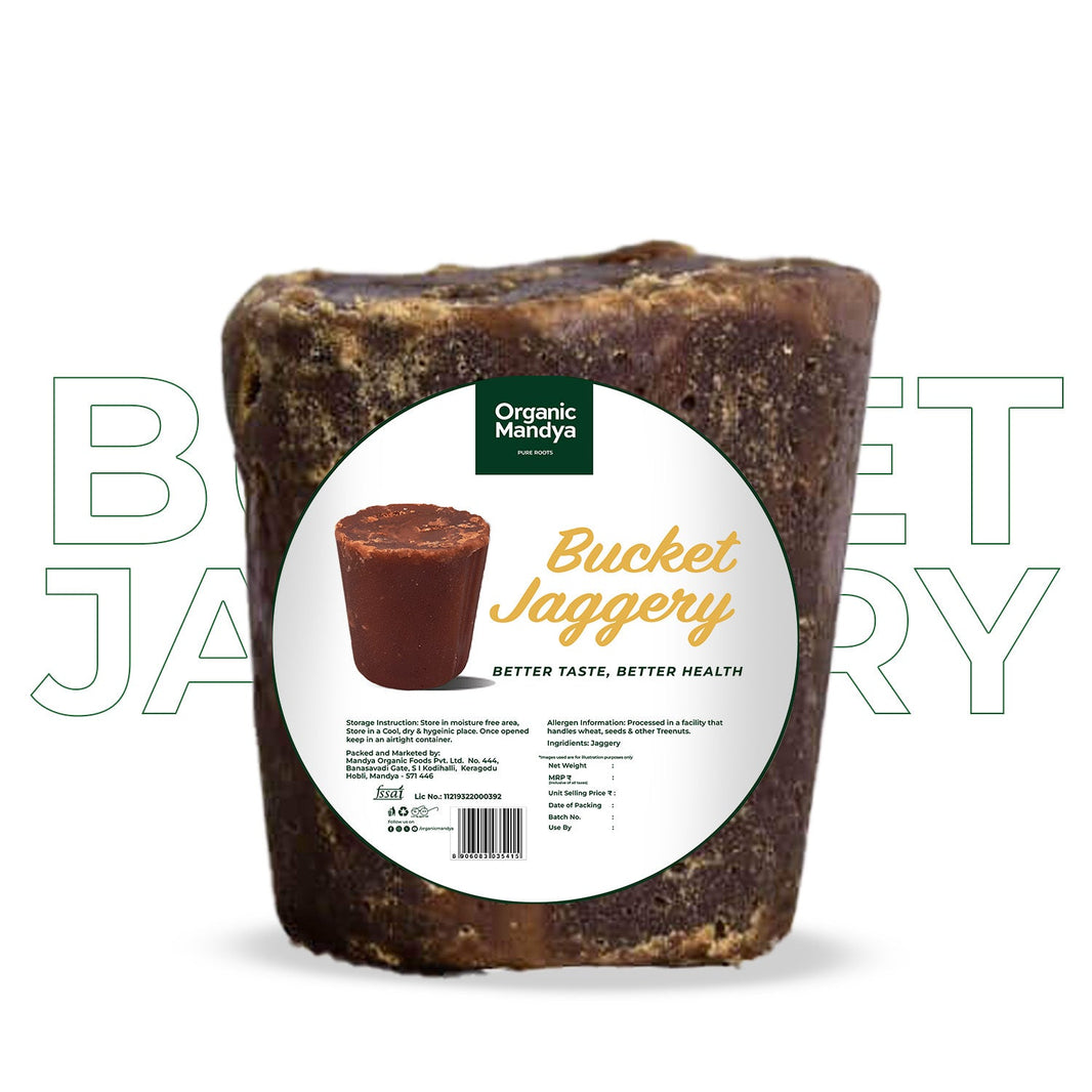 Bucket Jaggery (1kg) Organic Mandya