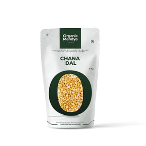Chana Dal (1kg) front - Organic Mandya