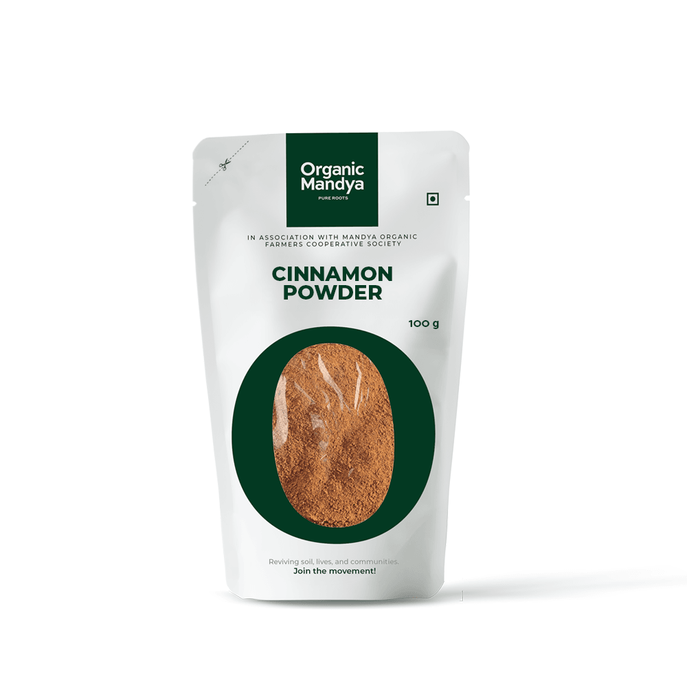 Organic Cinnamon Powder Cinnamon Powder 100g Front-Organic Mandya