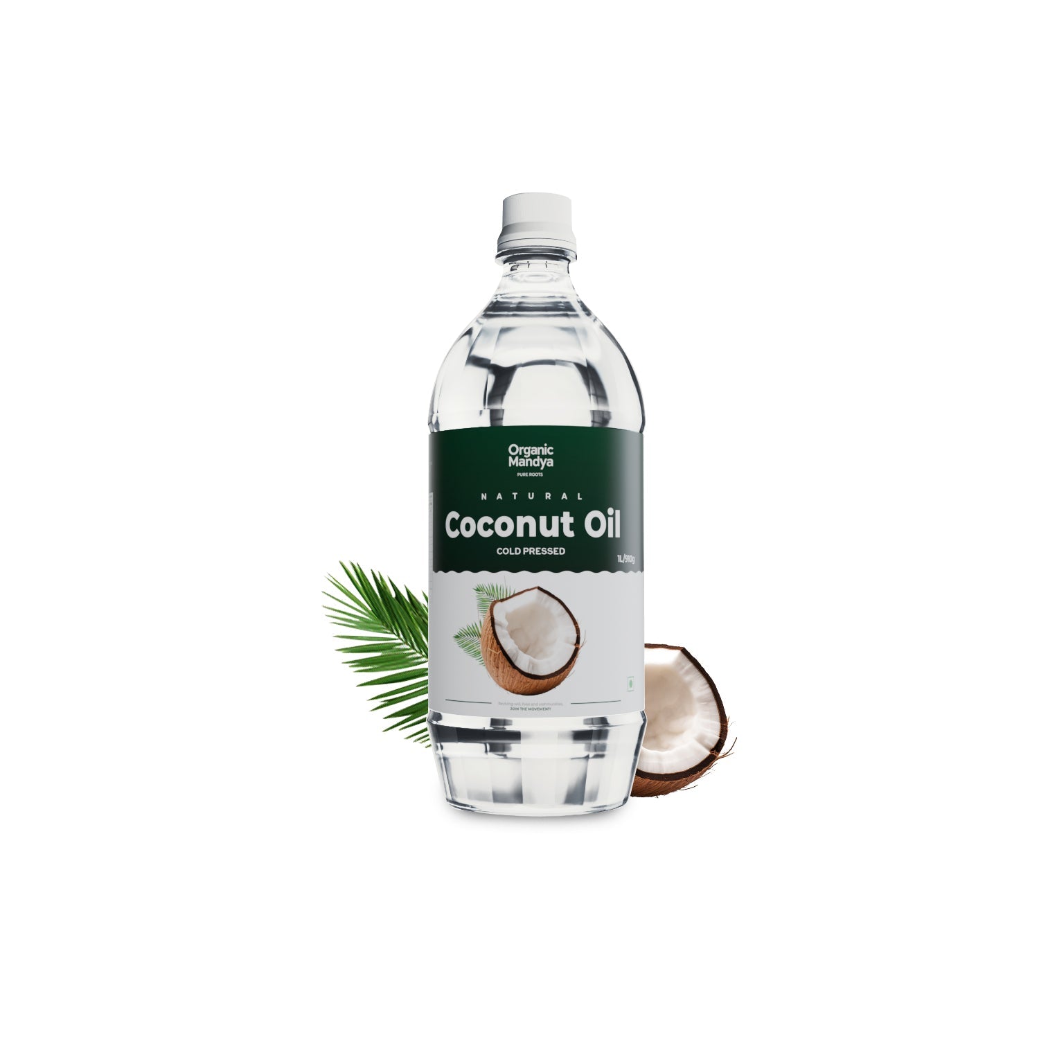 Cold Pressed - Coconut Oil Organic Mandya - Coconut oil (1L) front