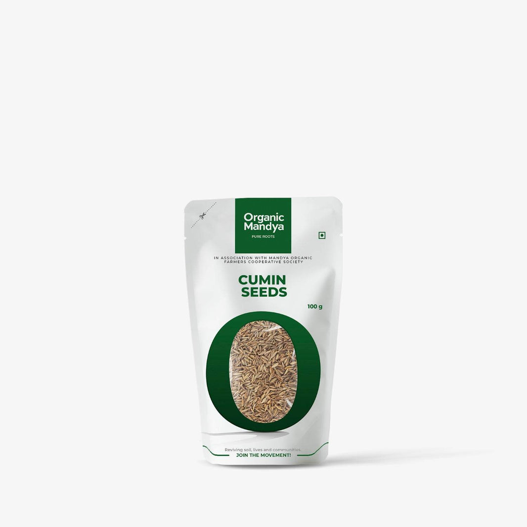 Cumin Seeds- 100g Front-Organic Mandya