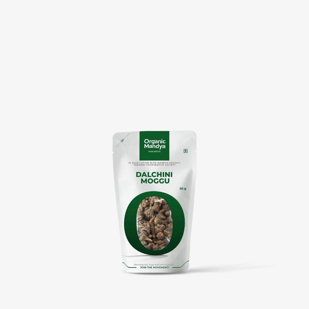 Dalchini Moggu 50g Front-Organic Mandya