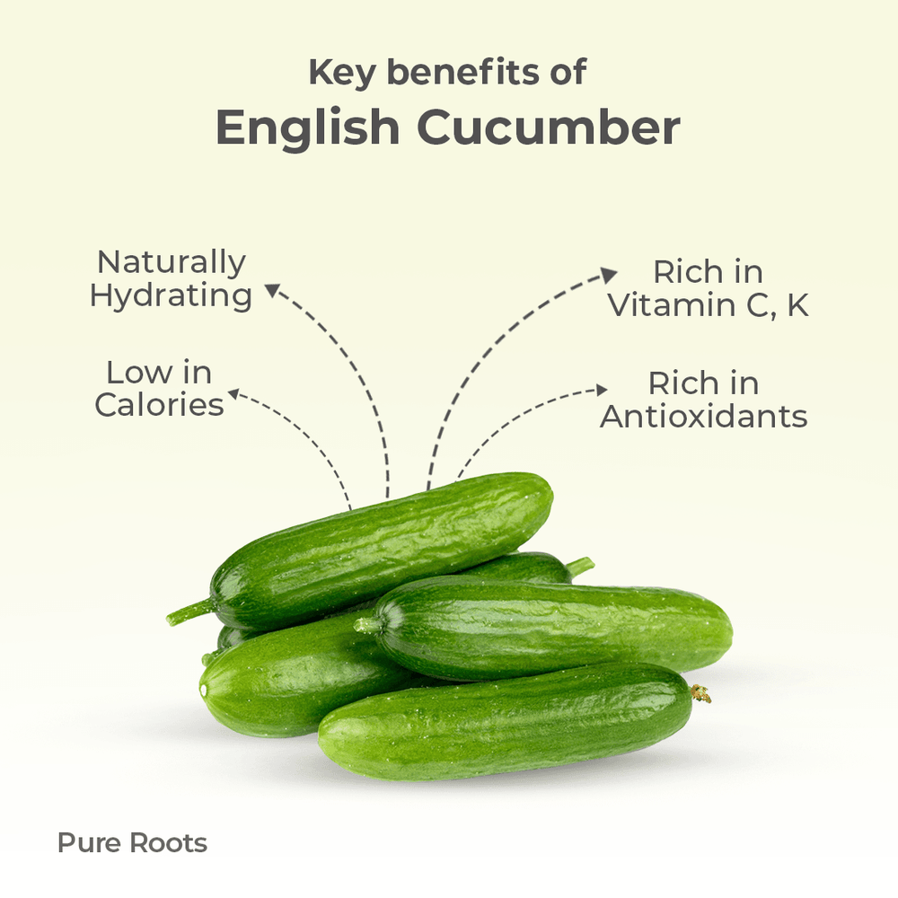 Organic English Cucumber Organic English Cucumber - Organic Mandya