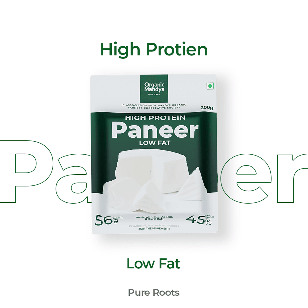A2 Paneer High Protein - Low Fat Paneer Organic Mandya