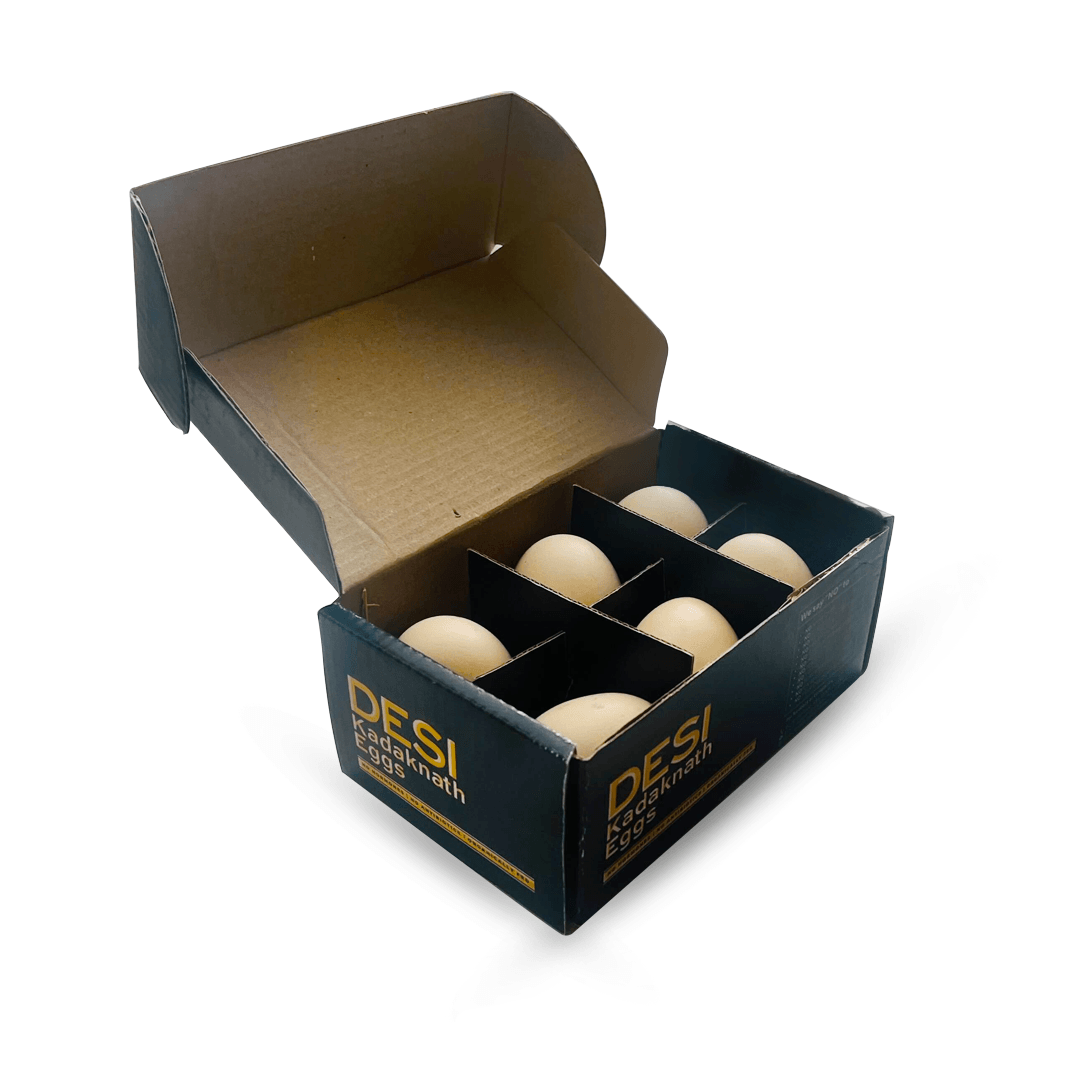 Kadaknath egg (pack of 6) Kadaknath egg (pack of 6) - Organic Mandya