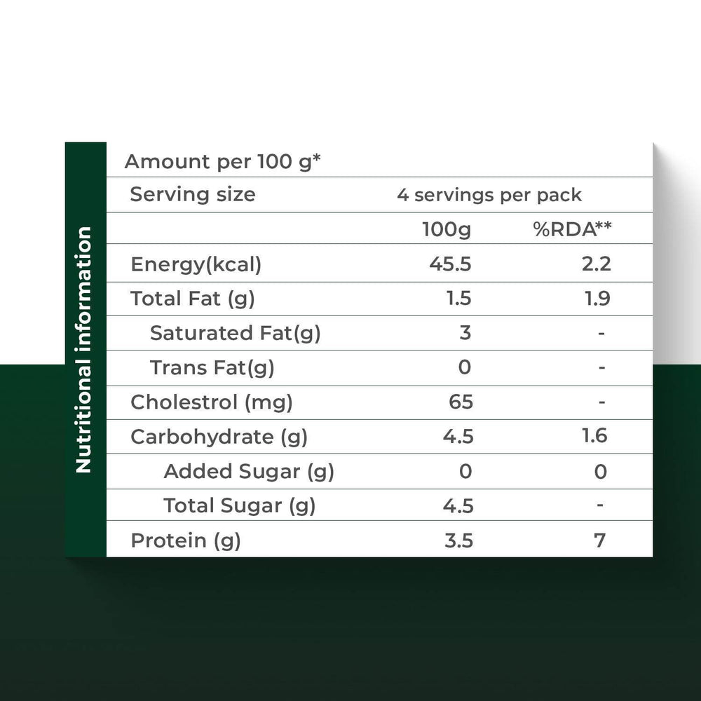 A2 Low Fat Curd Desi a2 low fat curd nutritional information