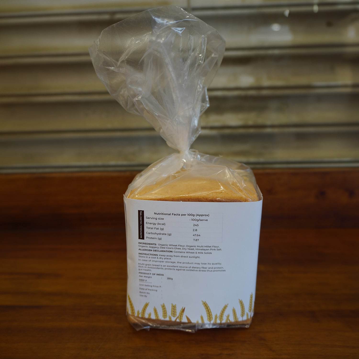 Multi Grain Bread (250g) Multi grain bread back