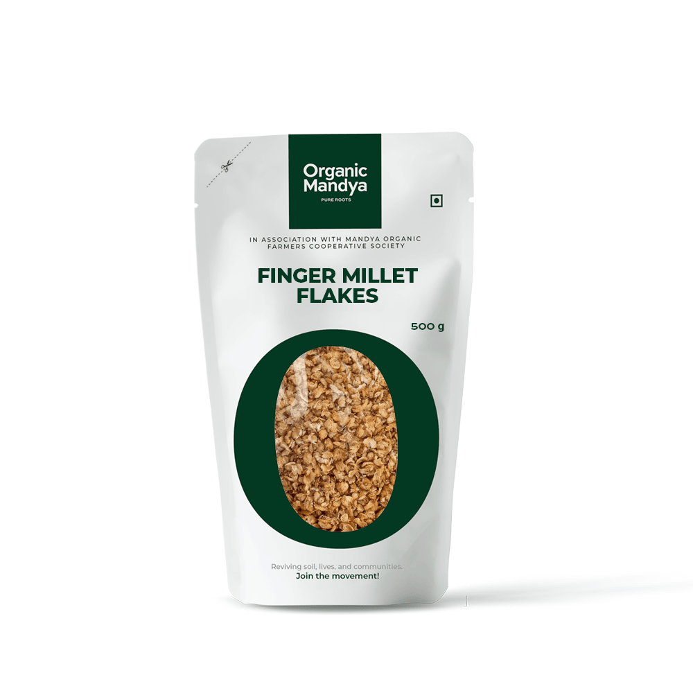Organic Ragi / Finger Millet Flakes Organic Ragi / Finger Millet Flakes - Organic Mandya