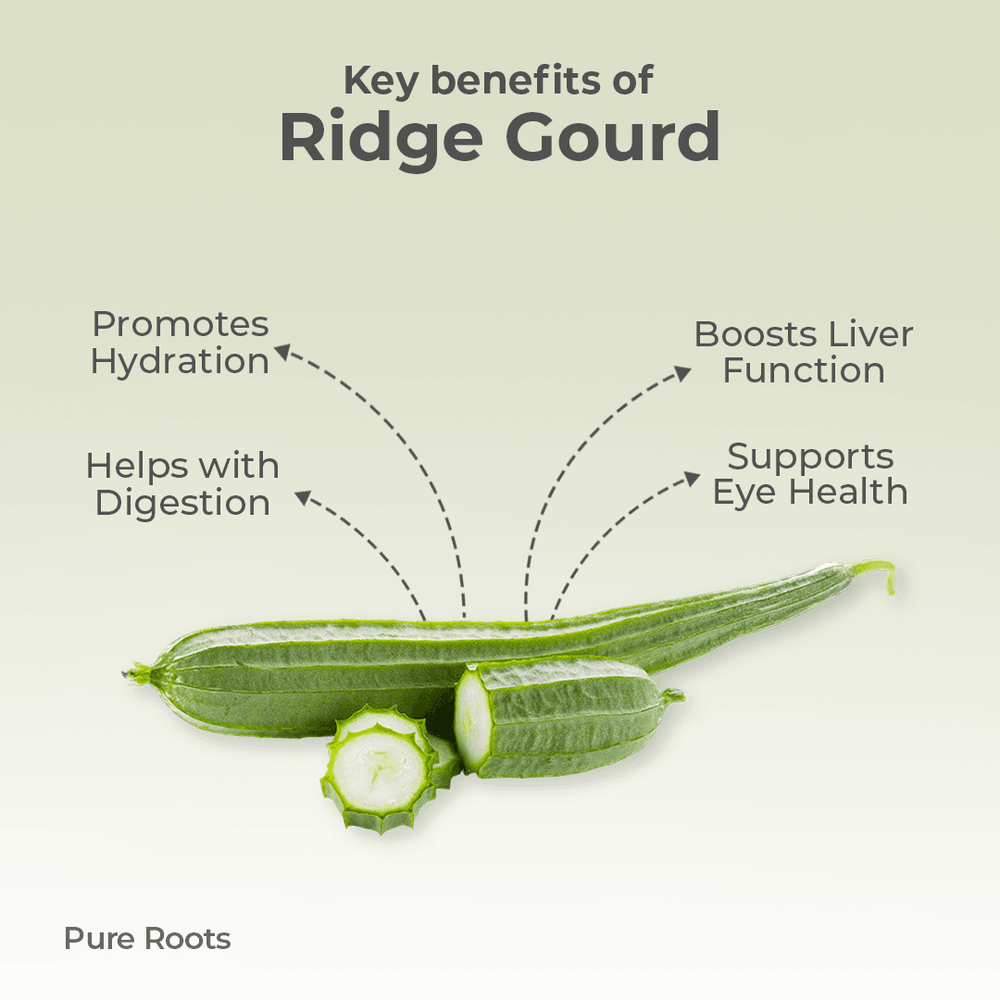 Organic Ridge Gourd Organic Ridge Gourd - Organic Mandya