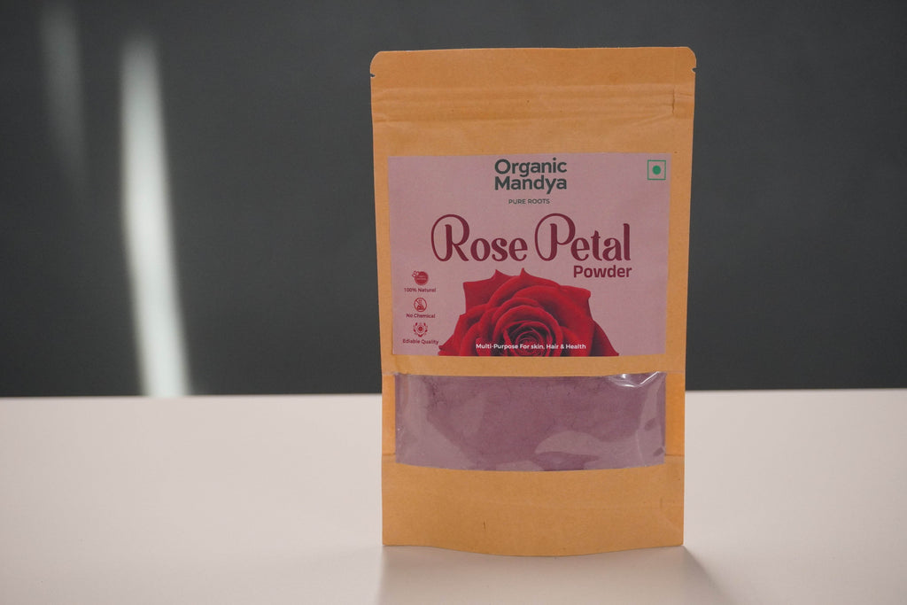 Organic Mandya Rose Petal Powder – Pure, Natural & Edible Quality