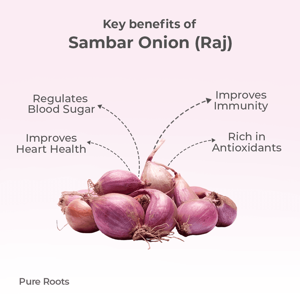 Organic Sambar Onion (Raj) Organic Sambar Onion (Raj) - Organic Mandya