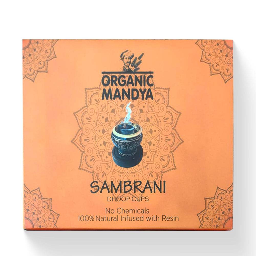 Organic Sambrani Dhoop Cups - 12pcs Set Organic Sambrani Dhoop Cups - 12pcs Set - Organic Mandya