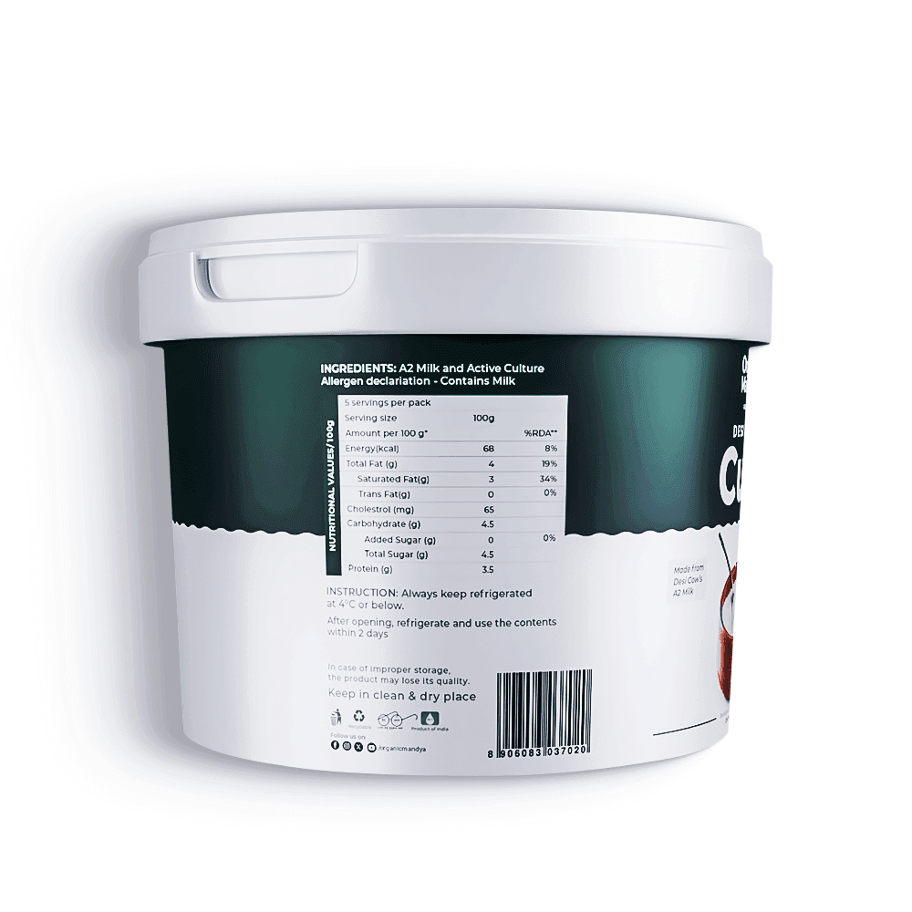 A2 Desi Set Curd A2 Desi Set Curd - Organic Mandya