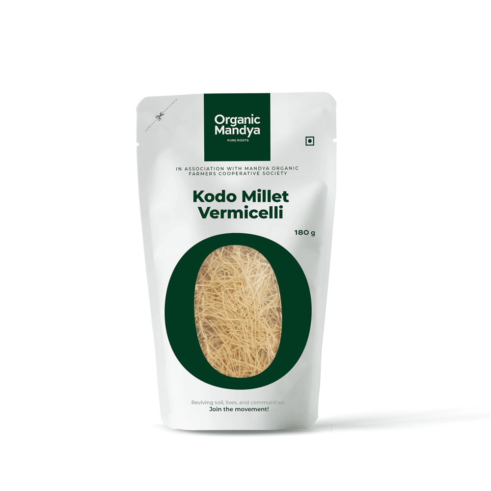 Kodo Millet Vermicelli Kodo Millet Vemicelli (180g) Front - Organic Mandya