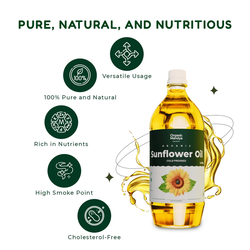 Sunflower Oil - Cold Pressed Sunflower Oil - Cold Pressed - Organic Mandya