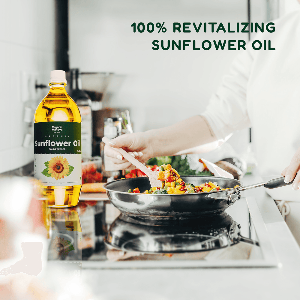 Sunflower Oil - Cold Pressed Sunflower Oil - Cold Pressed - Organic Mandya