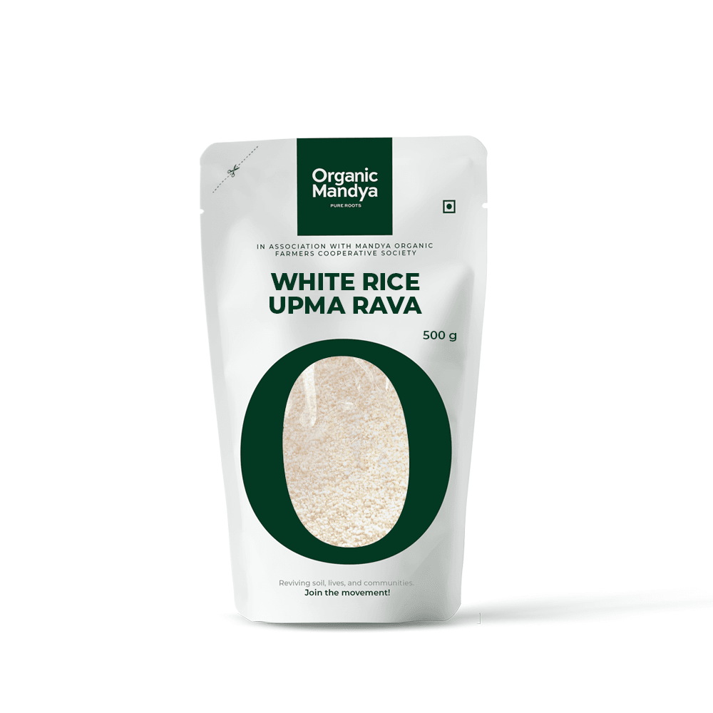 Organic White Rice Upma Rava Organic White Rice Upma Rava - Organic Mandya