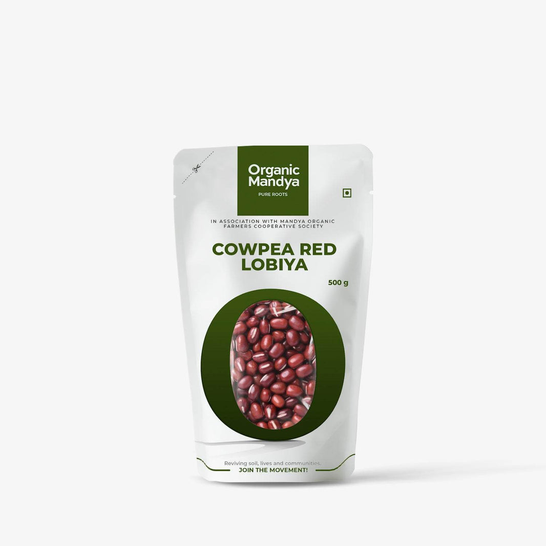 Cow Pea Red 500g Front-Organic Mandya