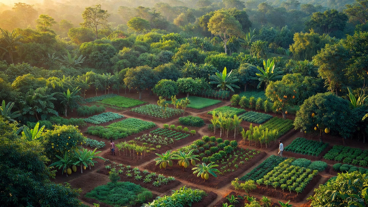 36x36 Fruit Forest Model: Transforming Organic Farming Through Biodiversity and Sustainability
