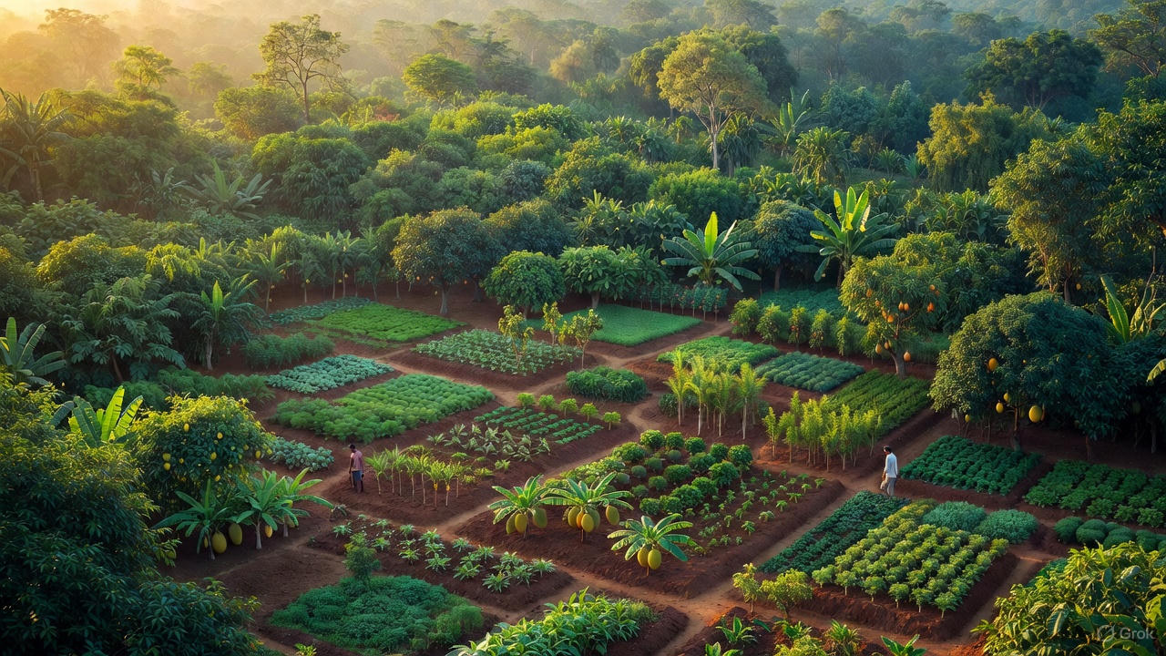 36x36 Fruit Forest Model: Transforming Organic Farming Through Biodiversity and Sustainability