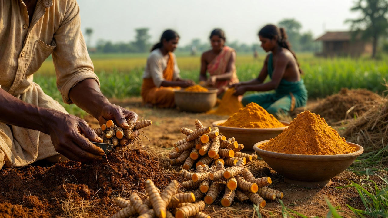 Naturally Grown Turmeric: From Farm to Fine Turmeric Powder
