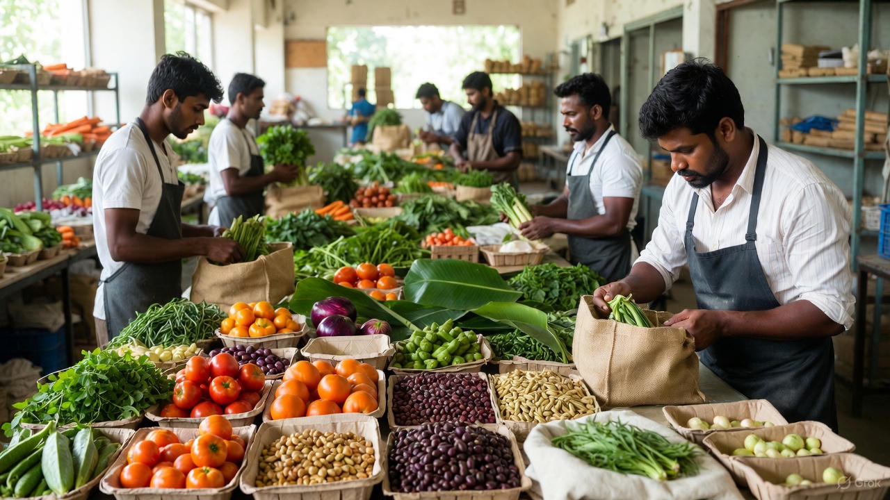 How Organic Mandya Uses Plastic-Free Vegetable Packing to Reduce Waste
