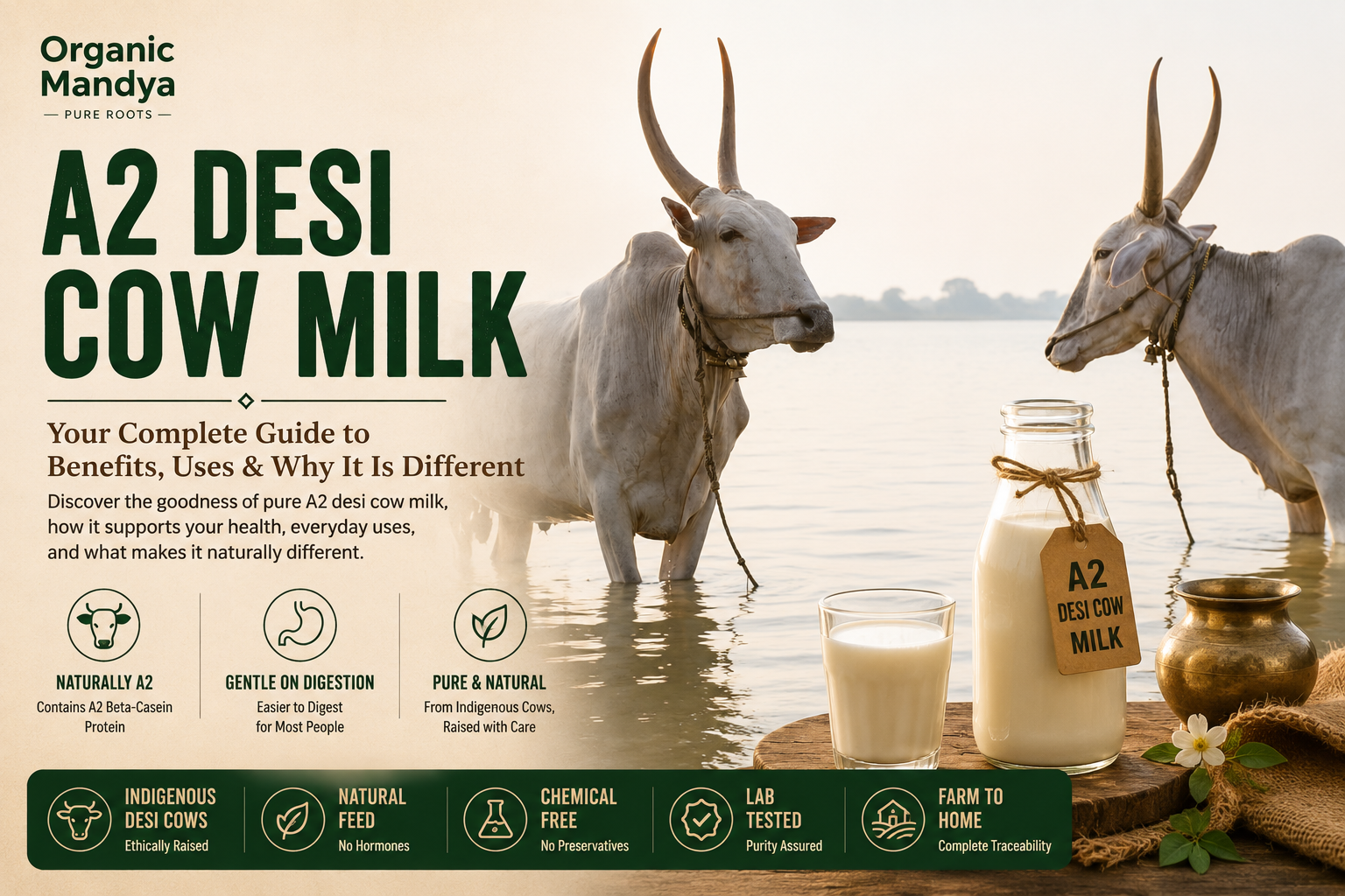 A2 Desi Cow Milk: Benefits, Uses & How to Choose