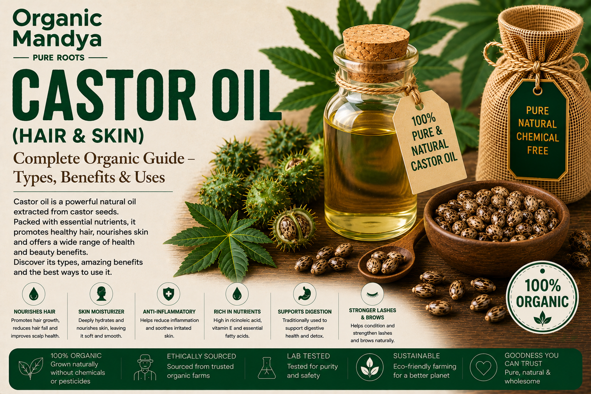 Castor Oil for Hair & Skin: Your Complete Guide to Benefits, Uses & Why Organic Is Different