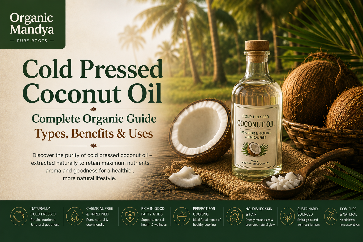 Cold Pressed Coconut Oil: Your Complete Guide to Benefits, Uses & Why It Is Different