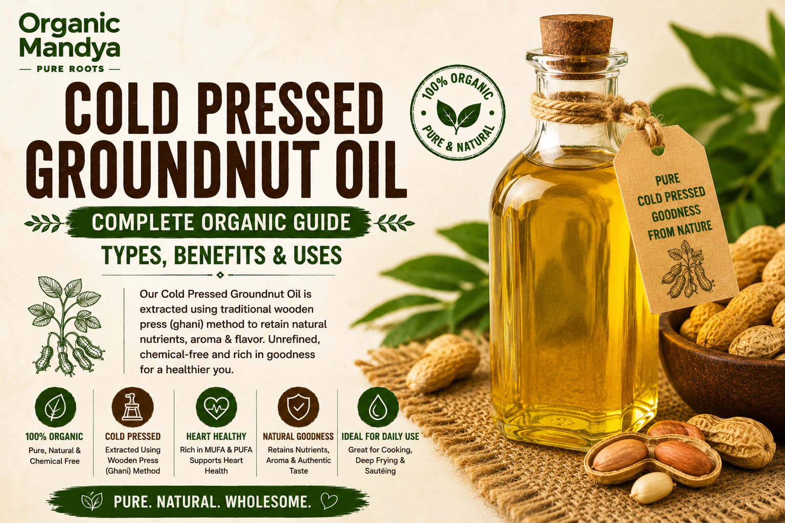 Cold Pressed Groundnut Oil: Your Complete Guide to Benefits, Uses & Why It Is Different