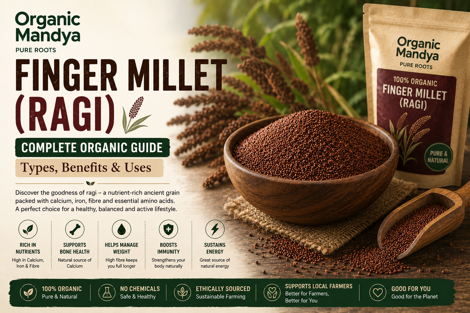 Finger Millet (Ragi): Your Complete Guide to Benefits, Nutrition & Uses