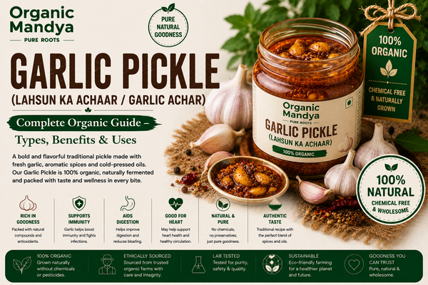 Organic Garlic Pickle Jar