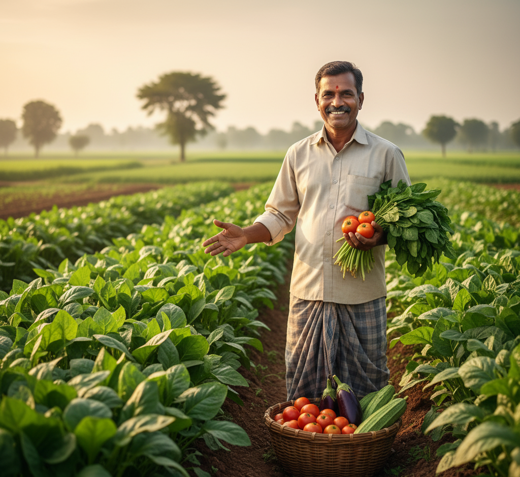Mandya Farmer Krishnappa’s Organic Revolution: Growing Vegetables Naturally for Health and Prosperity