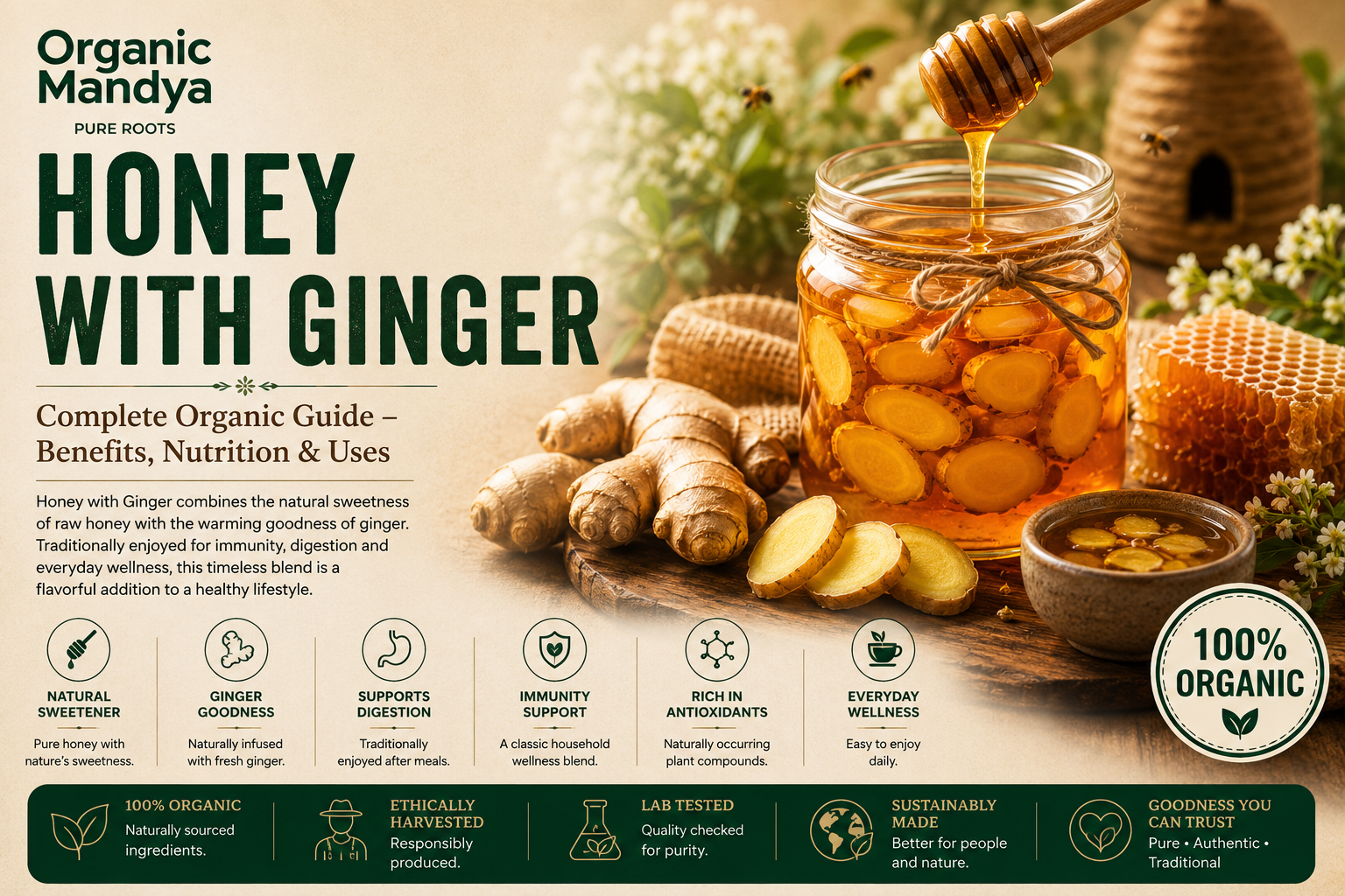 Honey with Ginger: Your Complete Guide to Benefits, Uses & Why Organic Is Different