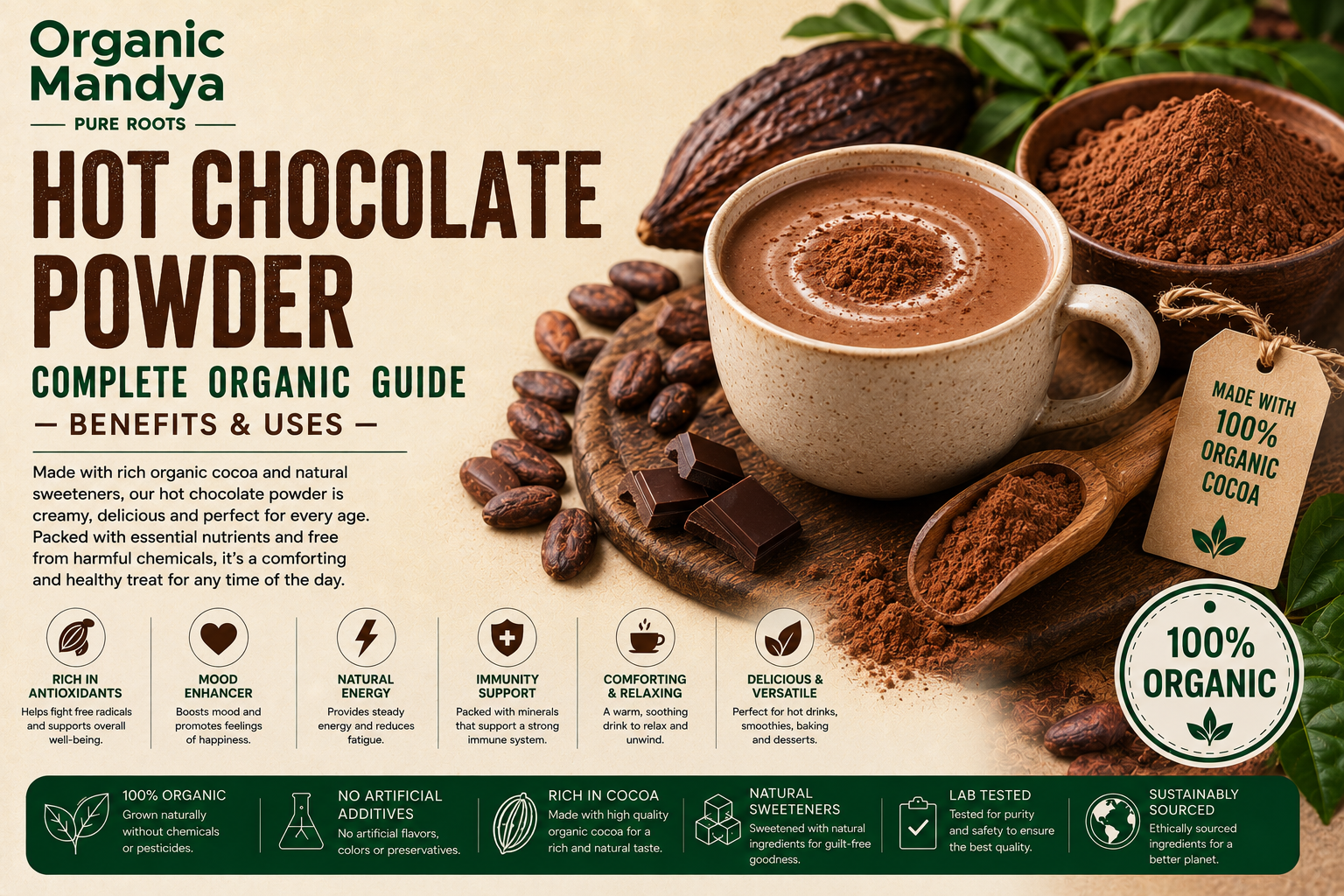 Hot Chocolate Powder: Your Complete Guide to Benefits, Nutrition & Why Organic Is Different