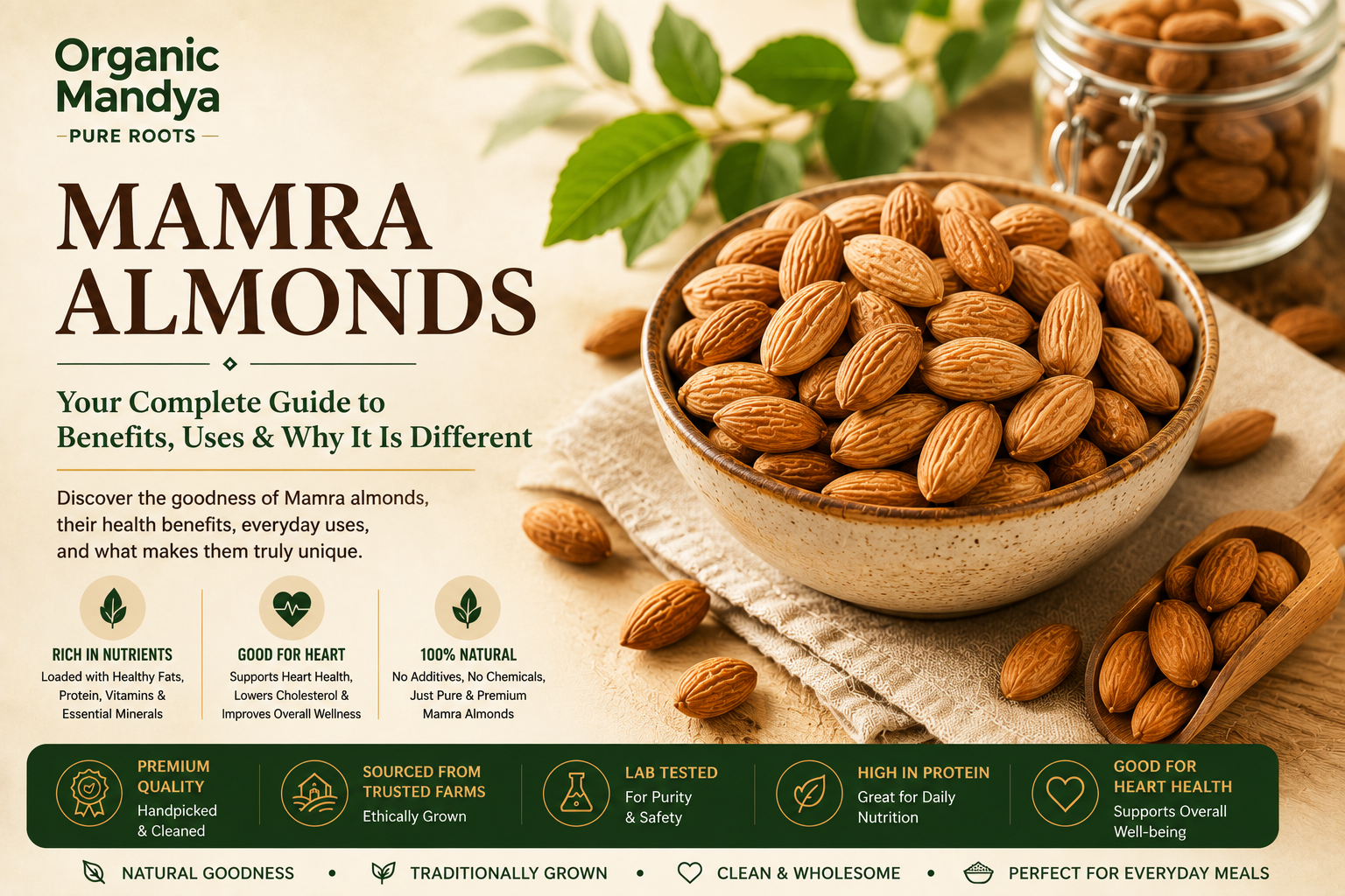 Mamra Almonds: Benefits, uses & how to choose