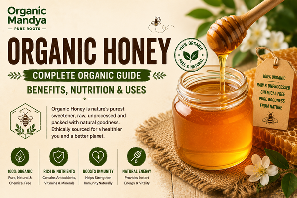 Organic Raw Honey Jar
