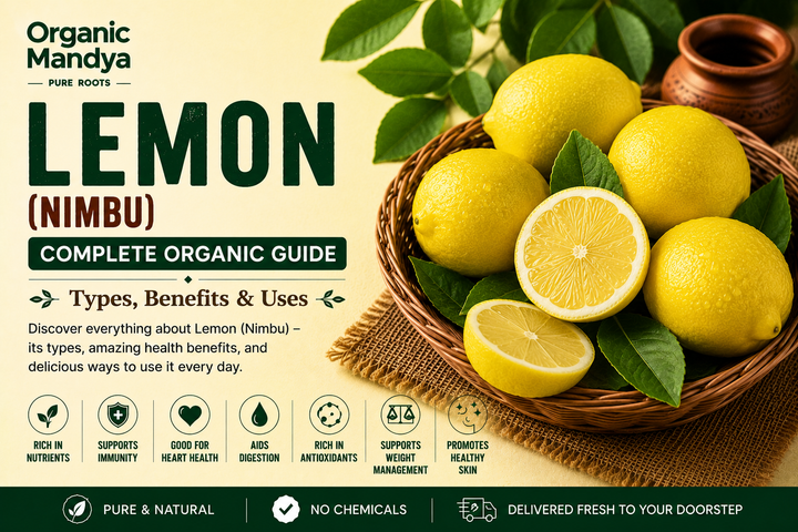 Organic Mandya Lemon (Nimbu) : Complete Organic Guide | Types, Benefits & Uses