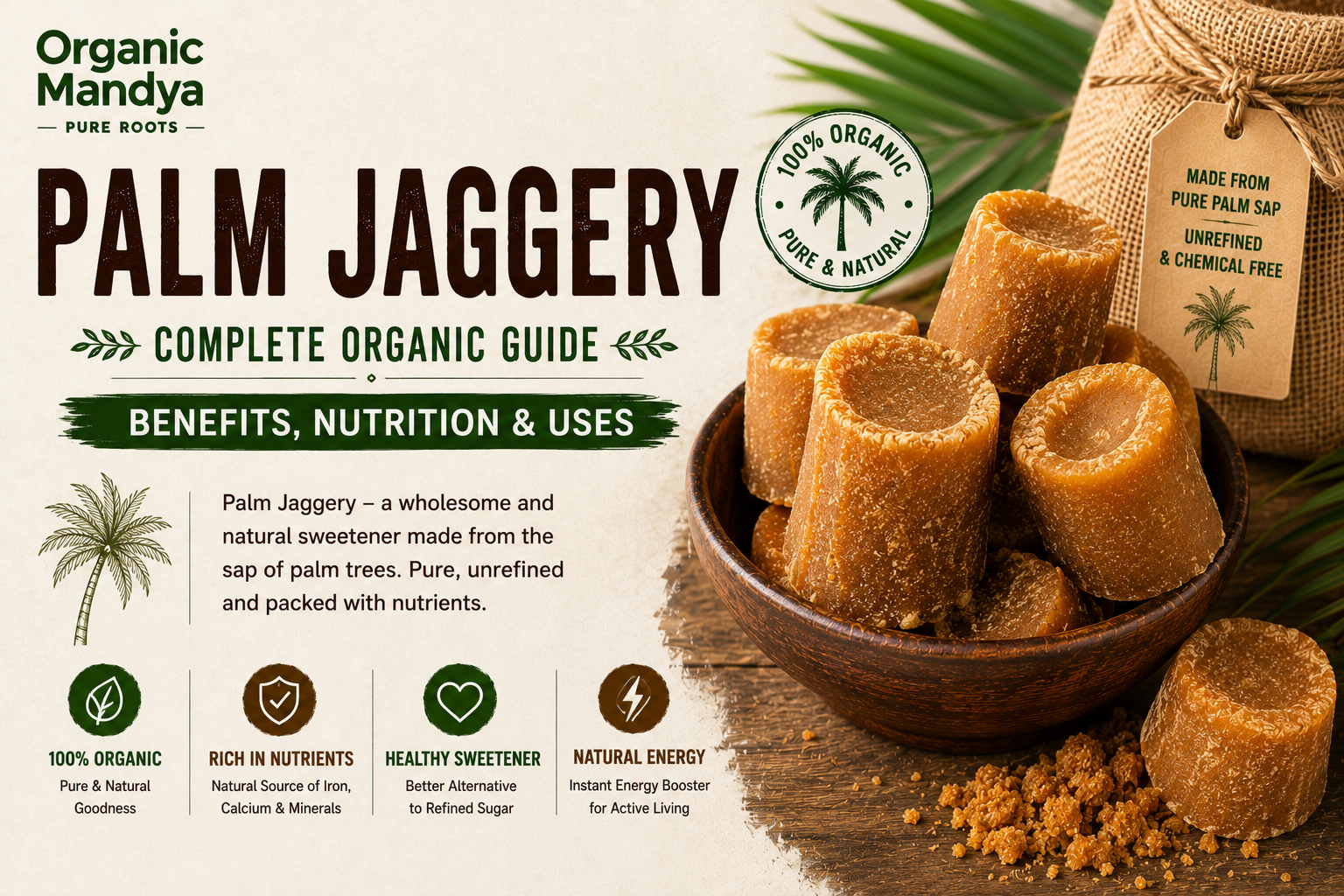 Palm Jaggery: Your Complete Guide to Benefits, Nutrition & Uses