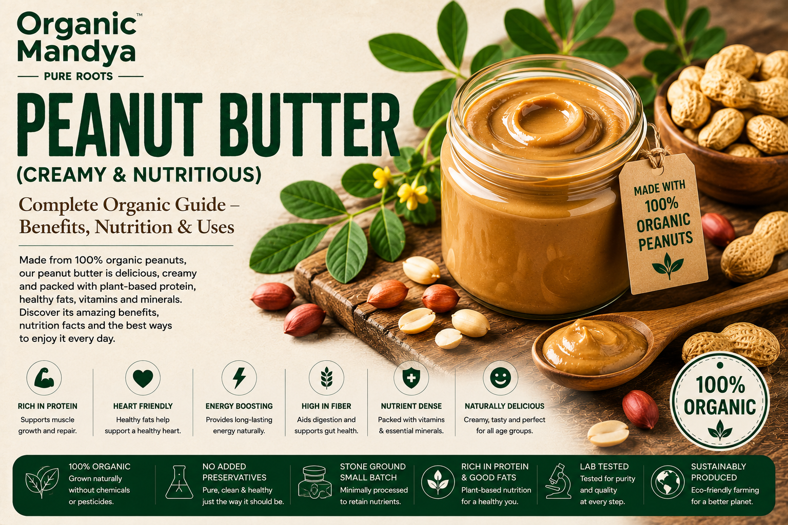 Peanut Butter: Your Complete Guide to Benefits, Nutrition & Why Organic Is Different