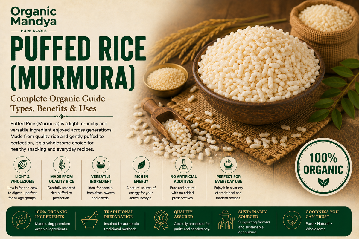 Puffed Rice (Murmura): Your Complete Guide to Benefits, Nutrition & Why Organic Is Different