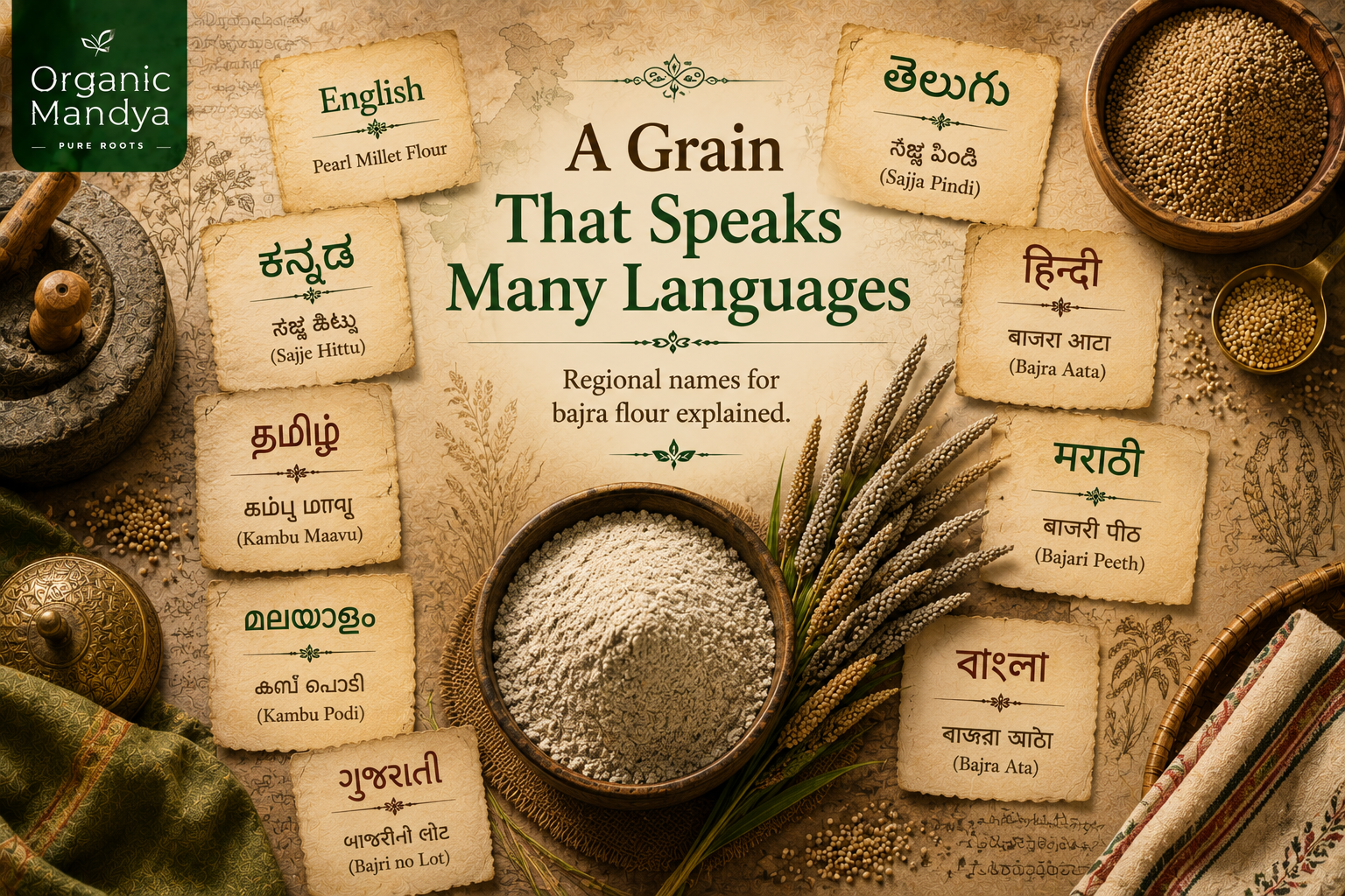 Bajra Flour In Telugu: Names in English, Hindi & Indian Languages
