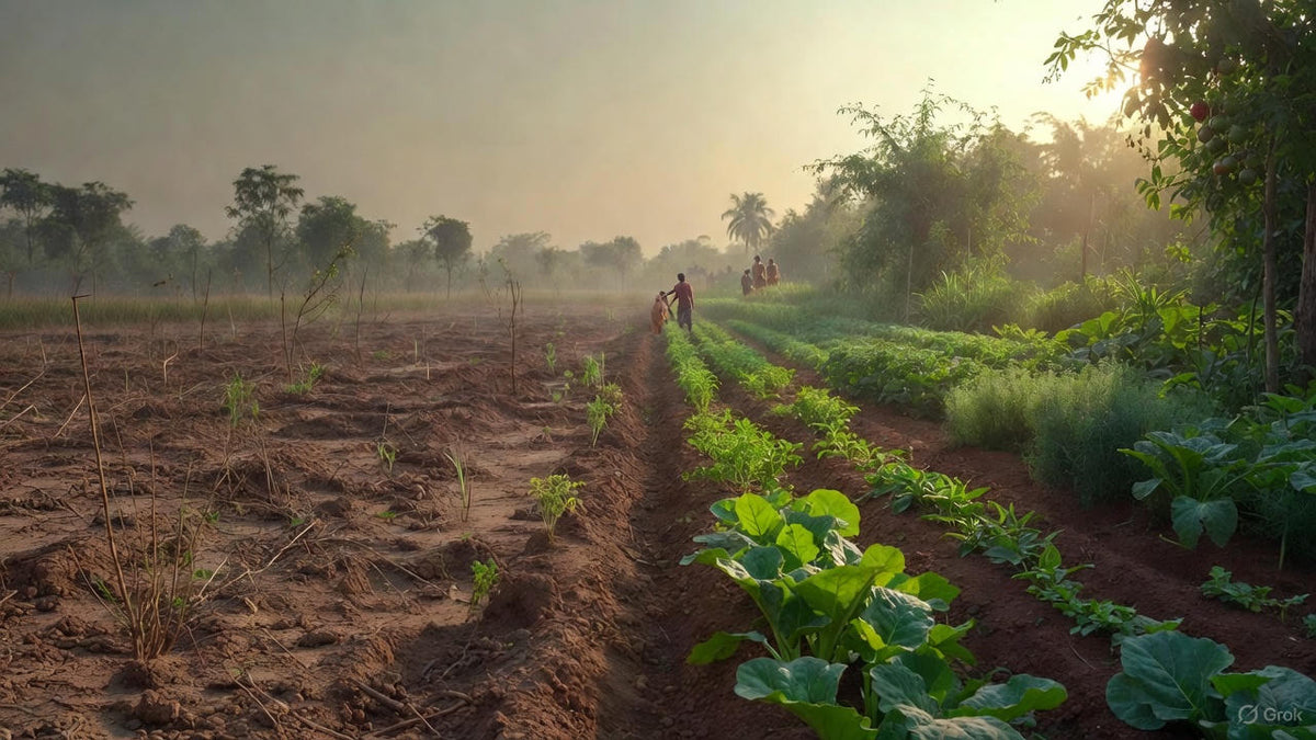 Vegetable Forest Farming: How Rocky Land Became a Thriving Green Paradise