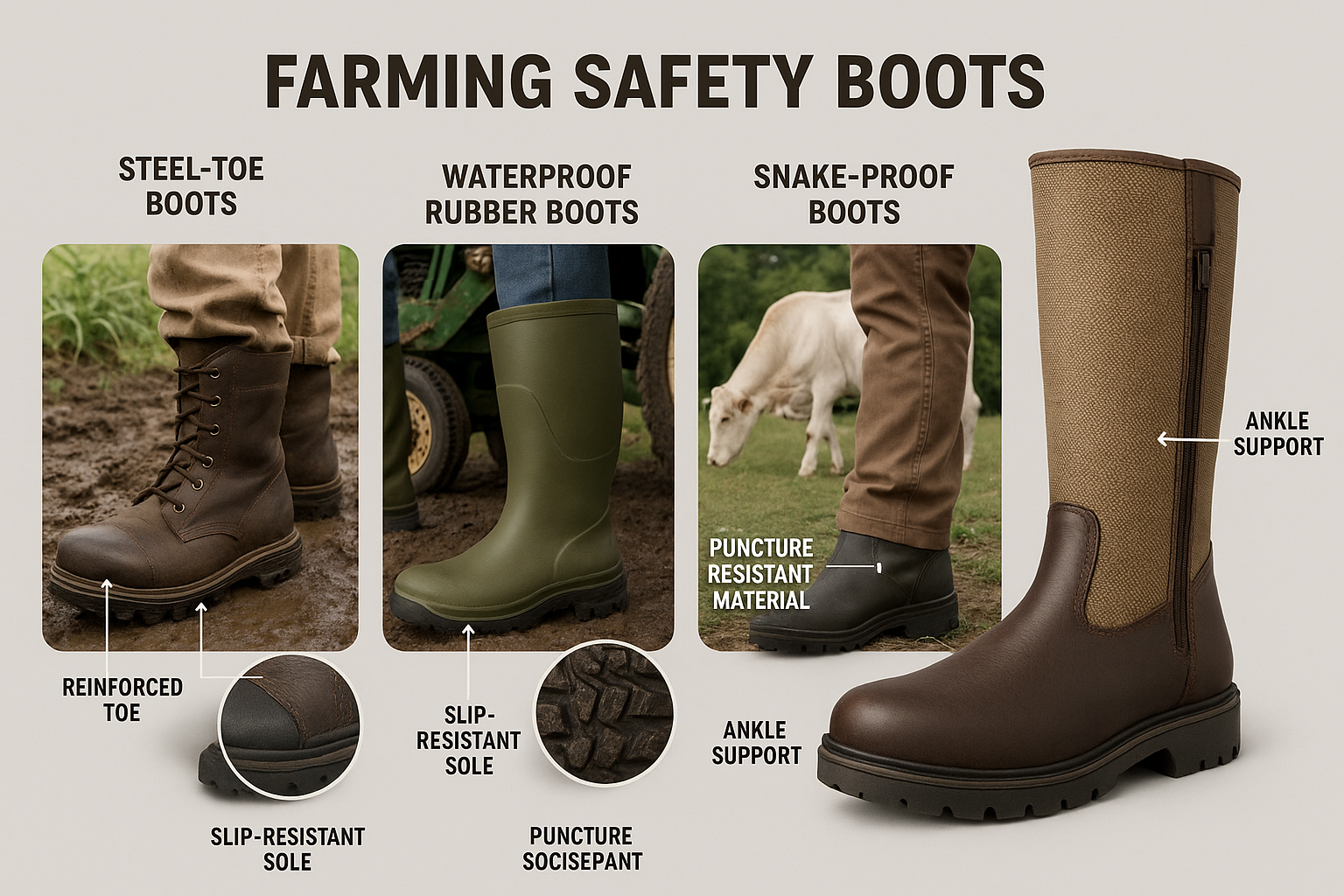 Farming Boots: Essential Protection for Safe and Productive Farming