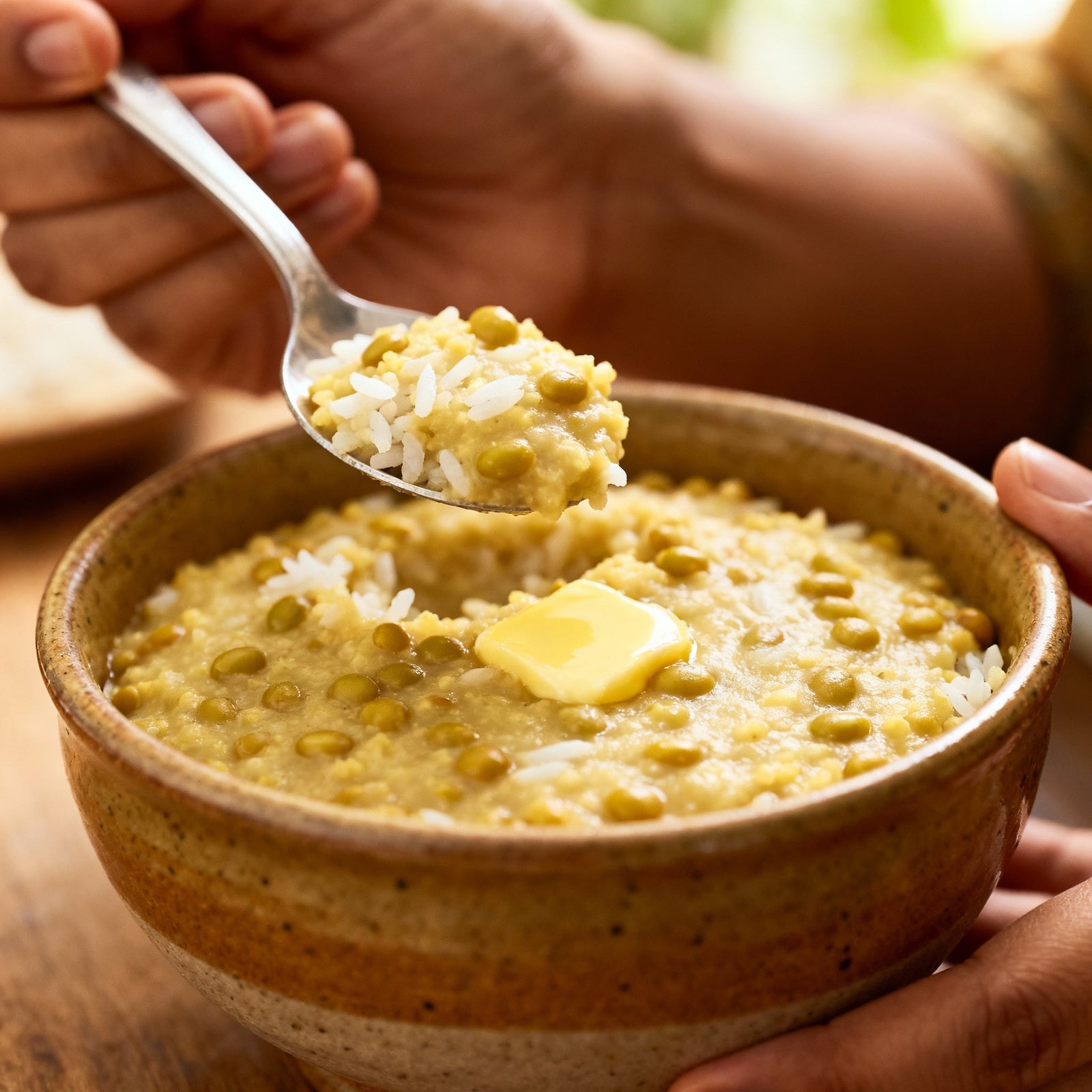 Moong Dal Pongal Recipe | Traditional Festive Dish Made with Organic Ingredients