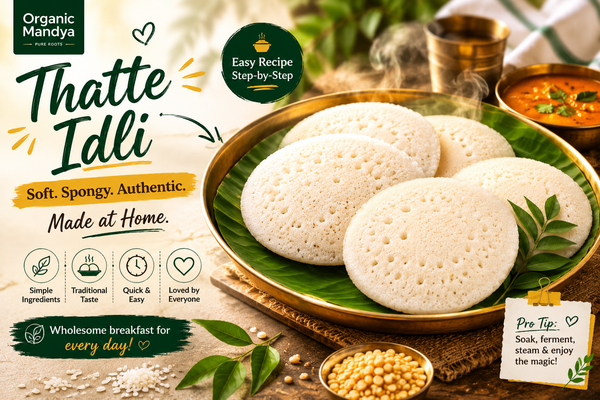 thatte idli recipe authentic Karnataka flat idli served with chutney and sambar