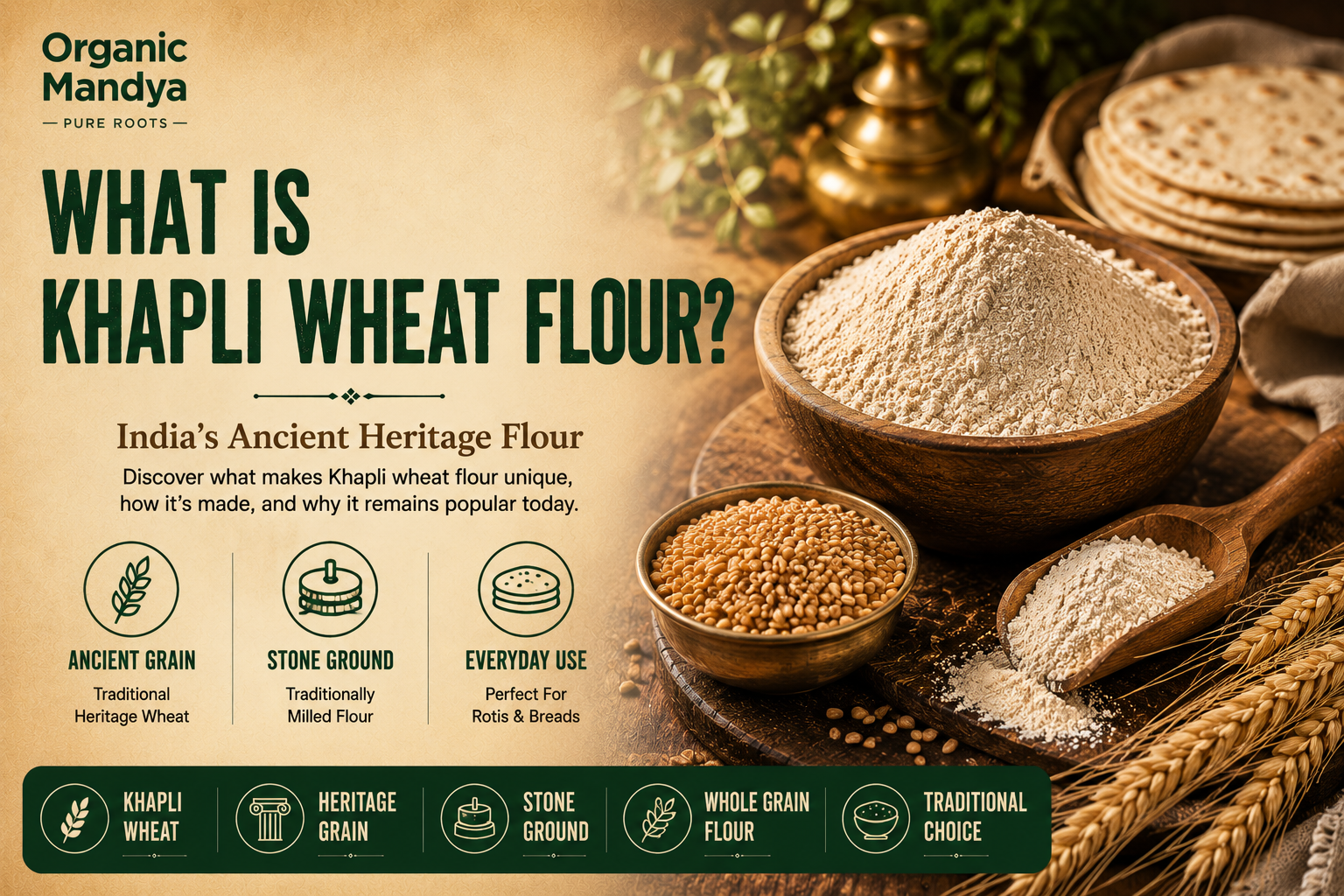 What Is Khapli Wheat Flour? Complete Guide to Khapli Wheat Flour